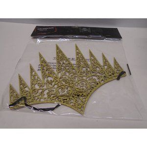 Dark Queen Gold Halloween Crown Headband Costume NEW Sparkle Day of The Dead